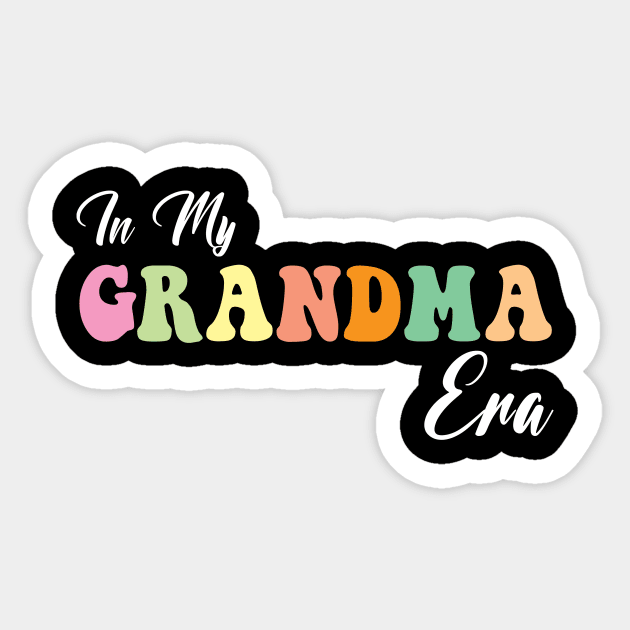 Groovy Retro In My Grandma Era Sticker by Spit in my face PODCAST